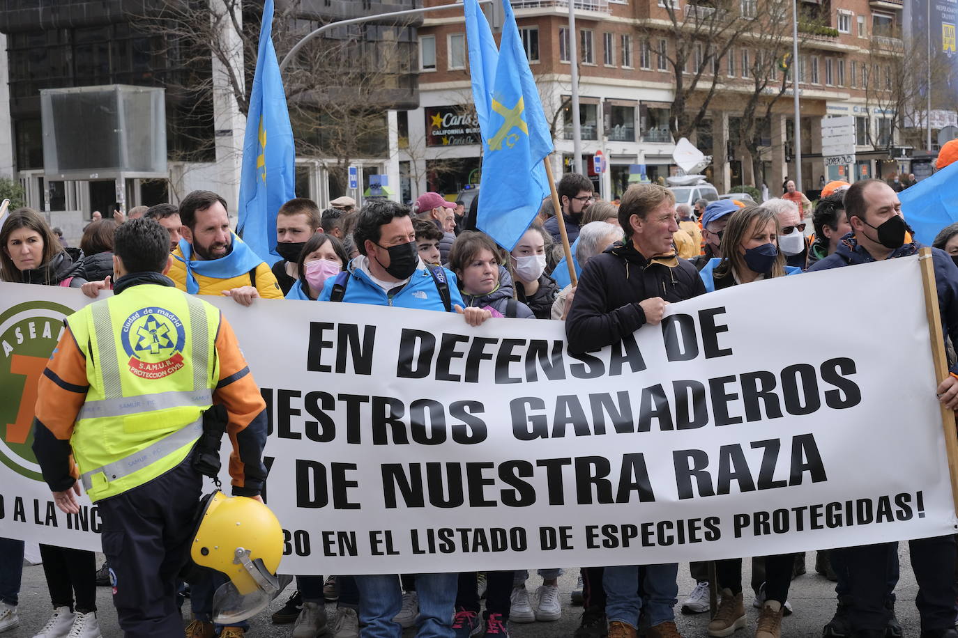 Decenas de miles de personas han tomado las calles de Madrid en una petición desesperada de auxilio al Gobierno por su supervivencia.