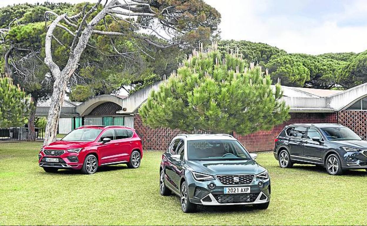 Gama SUV de SEAT, integrada por el Arona, el Ateca y el Tarraco.