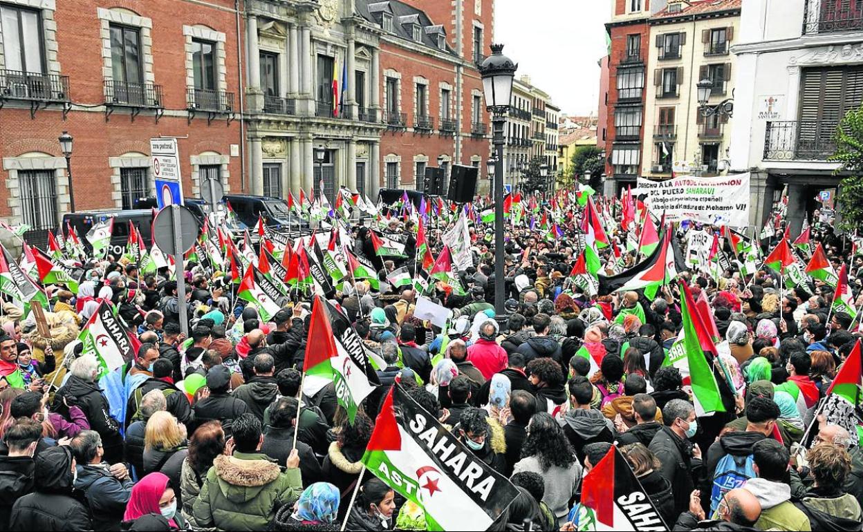 Manifestación este fin de semana en Madrid contra la decisión del Gobierno sobre el Sáhara Occidental.