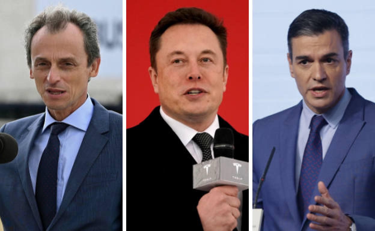 Pedro Duque, Elon Musk y Pedro Sánchez intercambian mensajes en Twitter. 