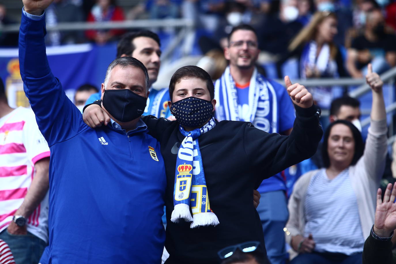 El conjunto azul se llevó la victoria en el Carlos Tartiere gracias a un gol de Bastón.