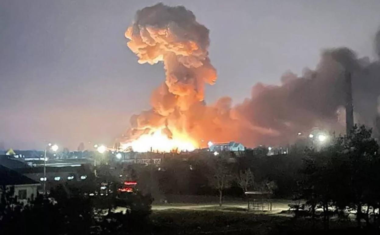 Explosión en Kiev. 