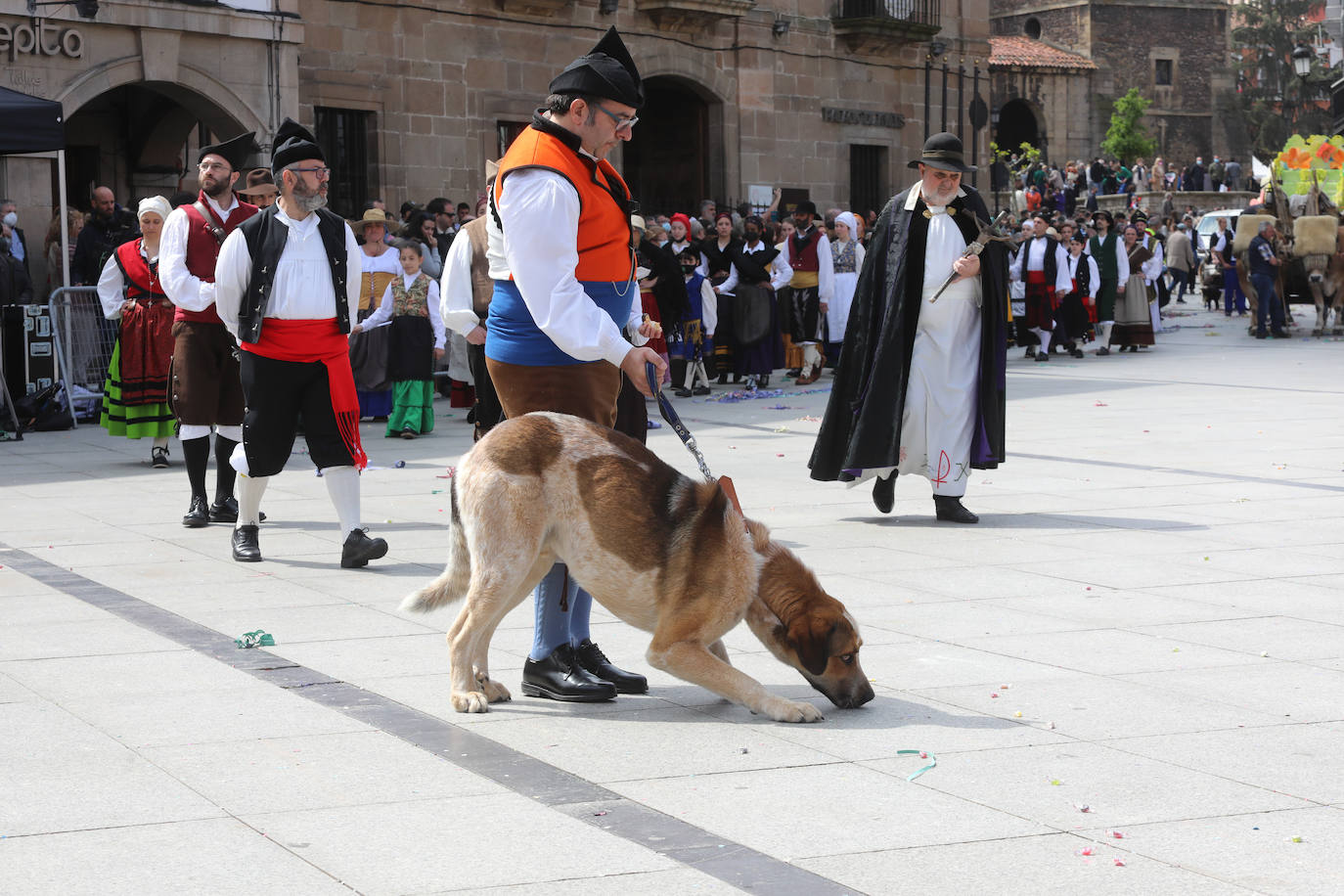 Tres años de espera, dos ediciones canceladas y muchas ganas después, Avilés por fin ha podido echarse de nuevo a la calle para celebrar las fiestas de El Bollo. El tradicional desfile que cierran las xanas y xaninas ha llenado de público las calles del casco histórico de la ciudad. 