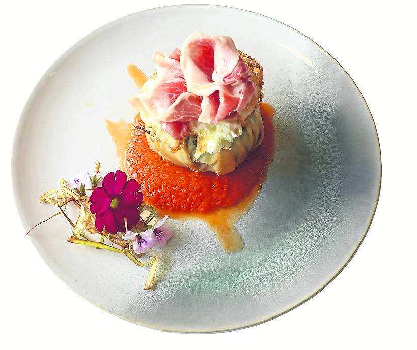 Milhojas crujiente de verduras