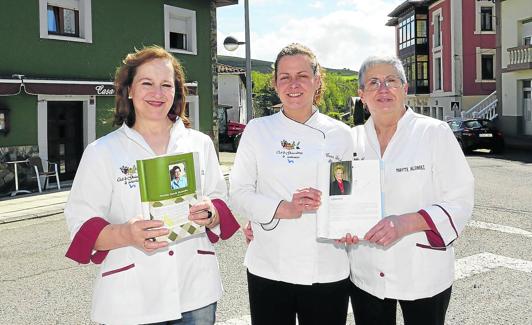 Ángela Pérez y Blanca Menéndez y Mayte Álvarez, de Casa Emburria y Casa Lula (e Crucero, Tineo)