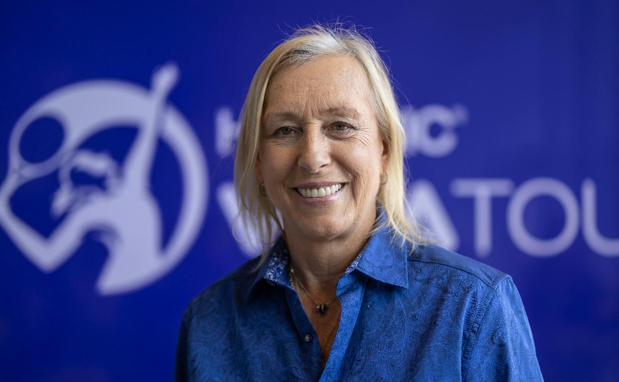 Martina Navratilova, en la Caja Mágica de Madrid. 