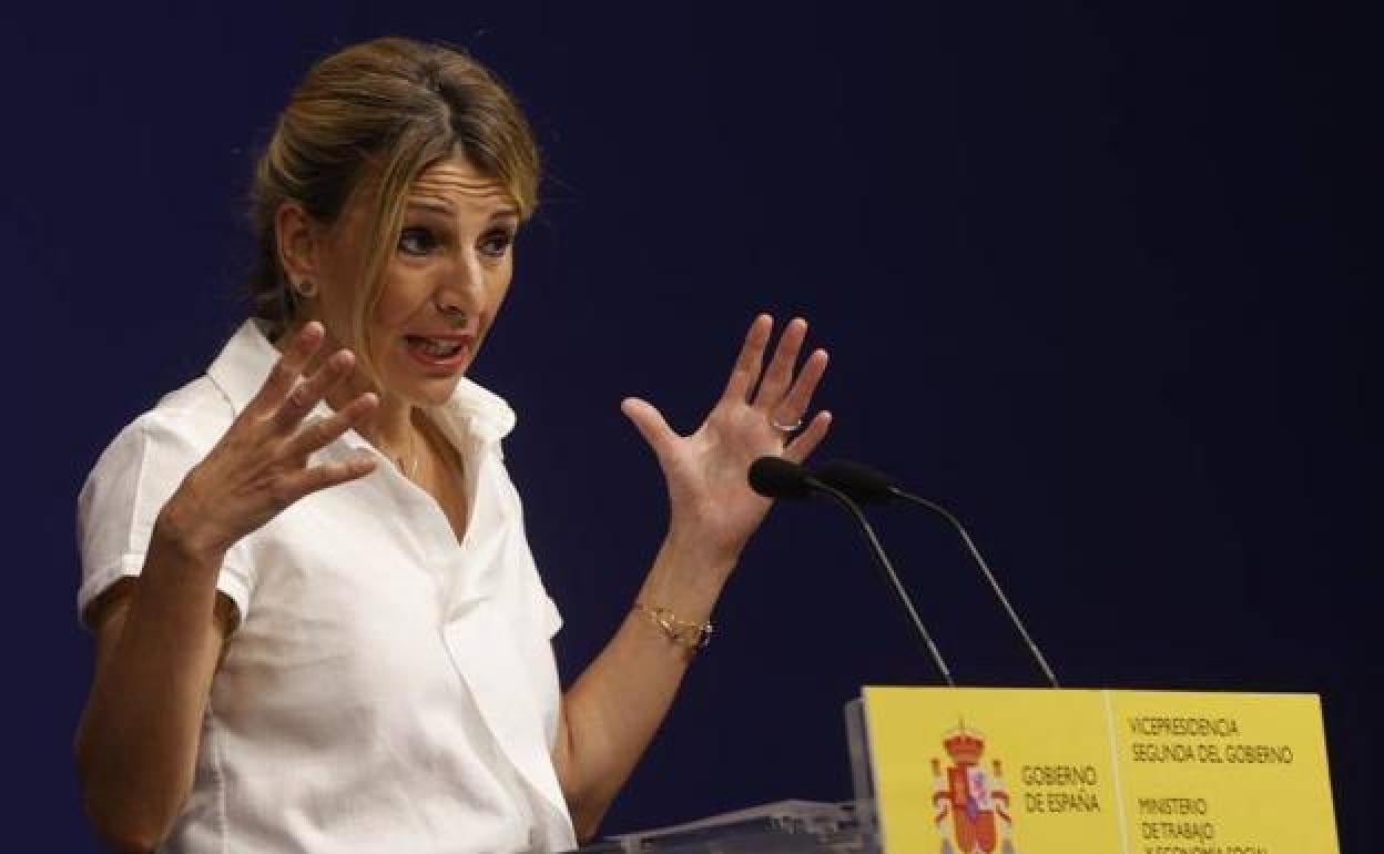 La vicepresidenta segunda y ministra de Trabajo y Economía Social, Yolanda Díaz.