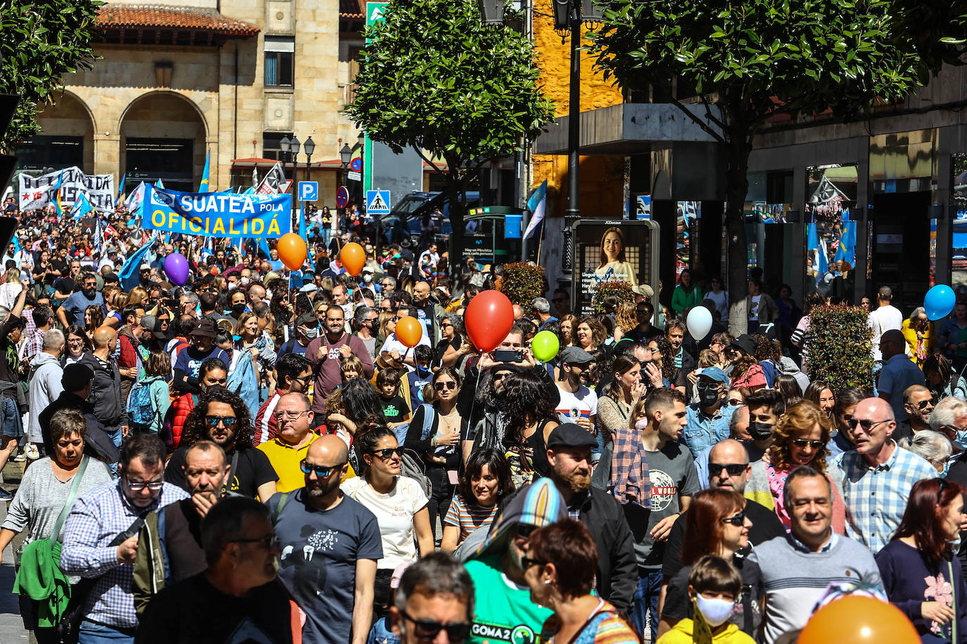 Más de dos mil personas claman por la oficialidad en Oviedo. Los partidos políticos presentes se dividieron entre aquellos que creen que habrá que esperar a la próxima legislatura y los que defienden que aún se está a tiempo