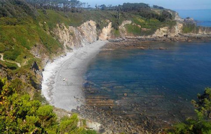 Playa canina de Cambaredo, en El Franco, La Caridad