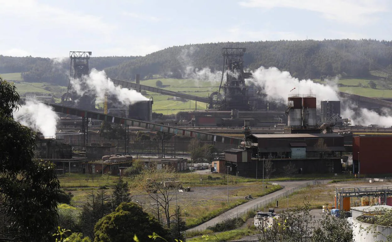 Factoría de Arcelor en Gijón.