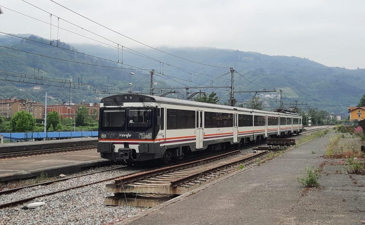 Un gato «agresivo» obliga a parar un tren en Mieres, evacuar a los pasajeros y a intervenir a la Policía Local y a la protectora
