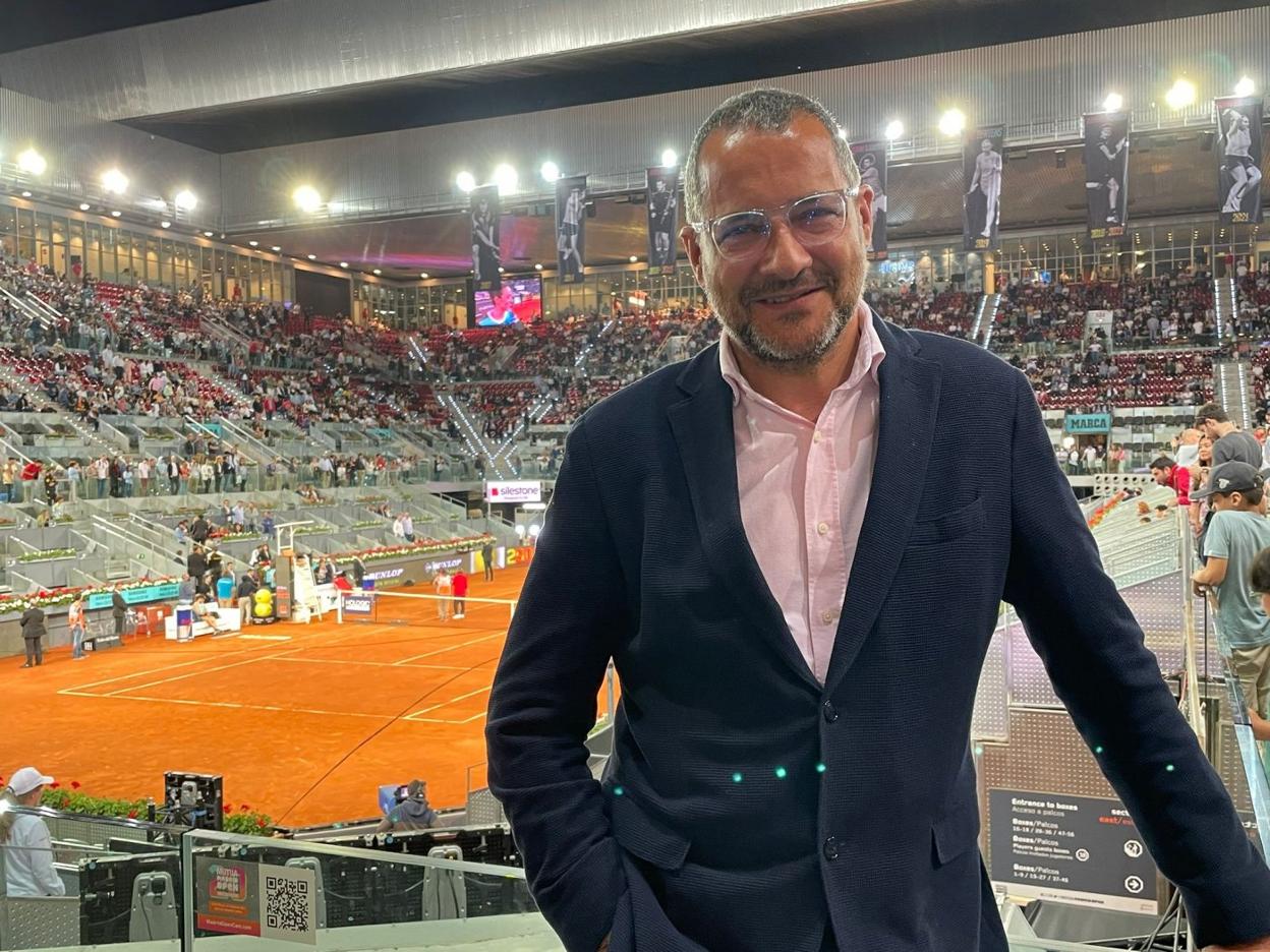 Fernando Castaño, durante la celebración del último Máster 1000 de Madrid. 