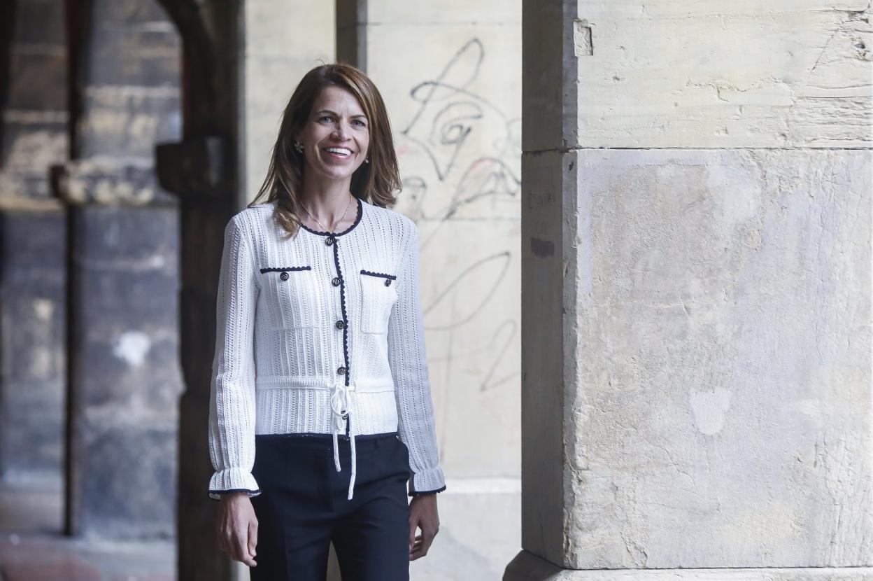 Vanessa Suárez Fente, ayer antes de su charla en el Aula de Cultura. 