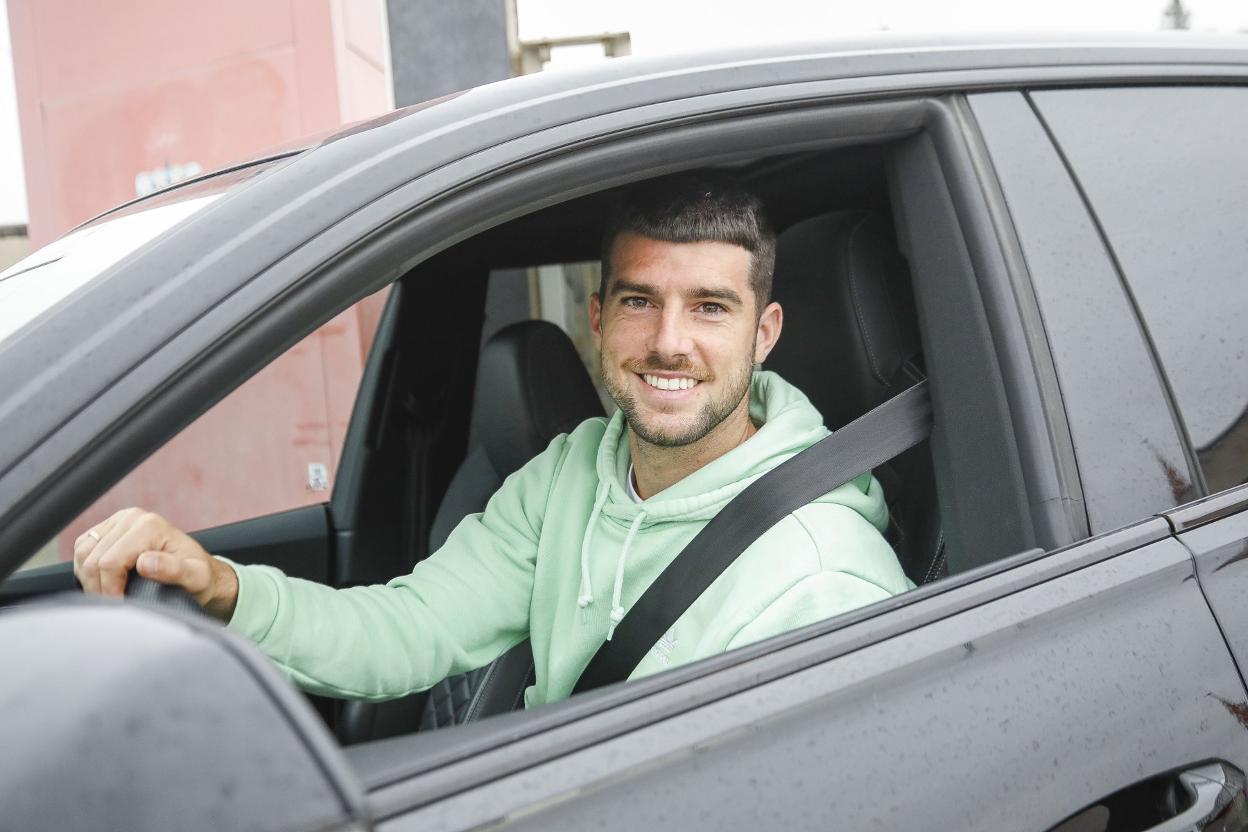 Jordi Calavera, el lunes de la semana pasada, en su último día en Mareo. 