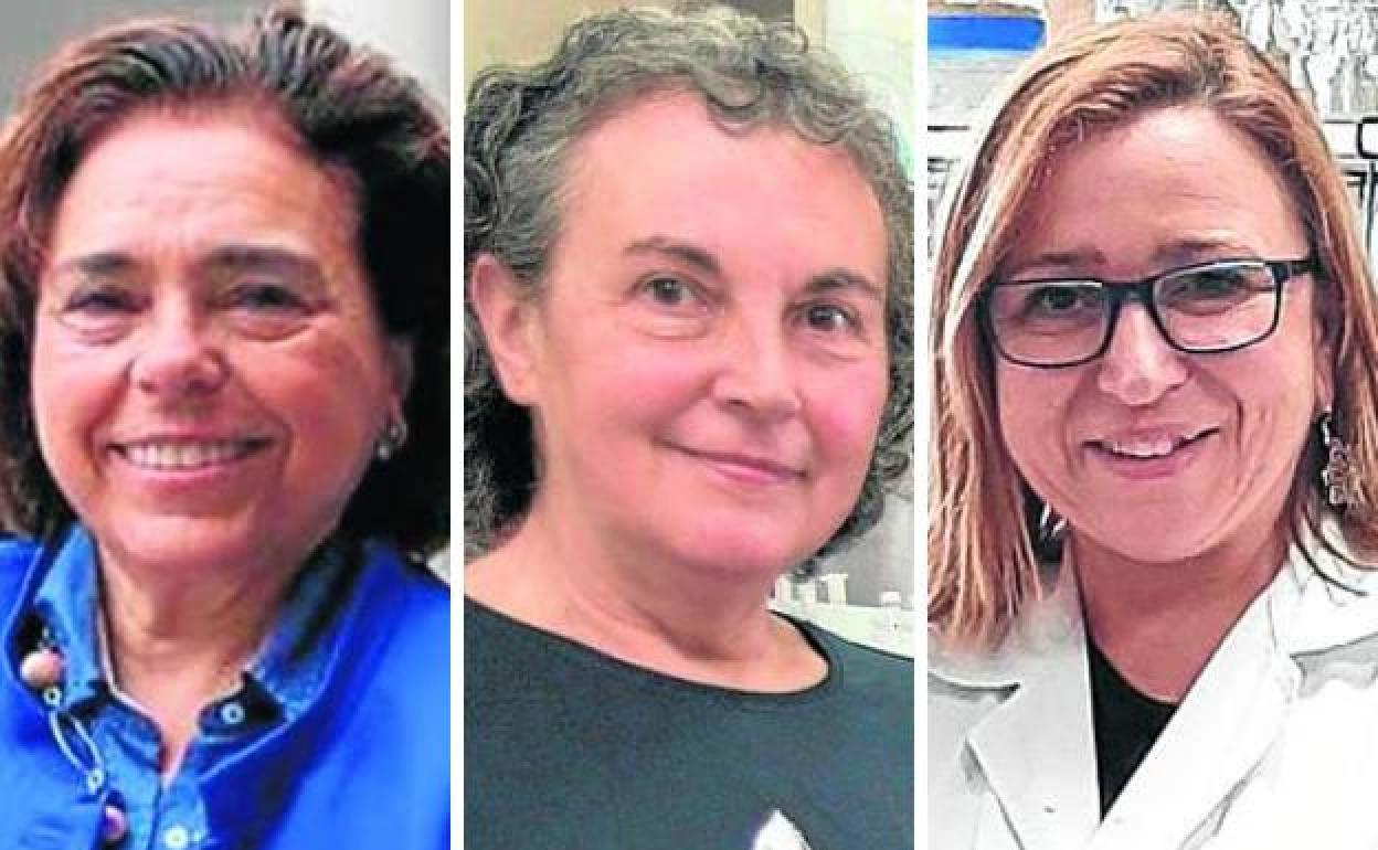 Adonina Tardón, Eva García Vázquez y Rosa María Sainz.