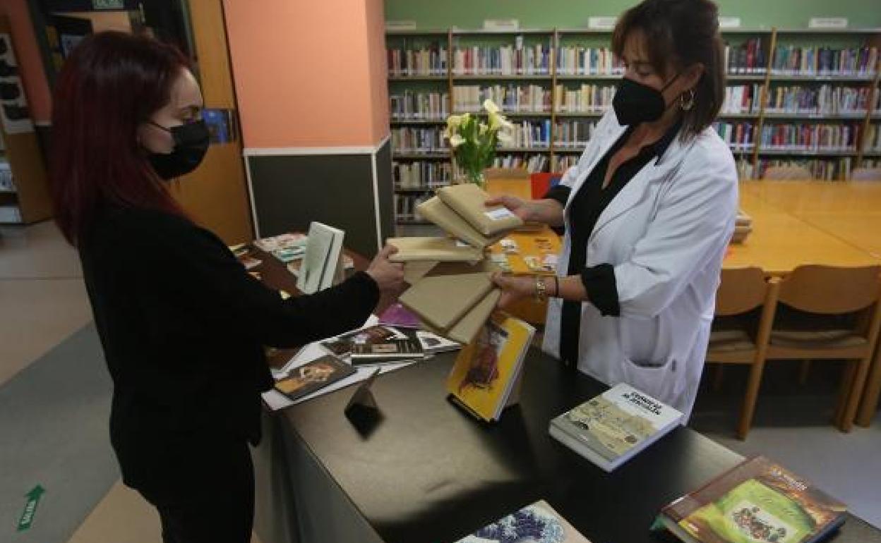 La biblioteca de Ciudad Naranco, en una actividad anterior. 