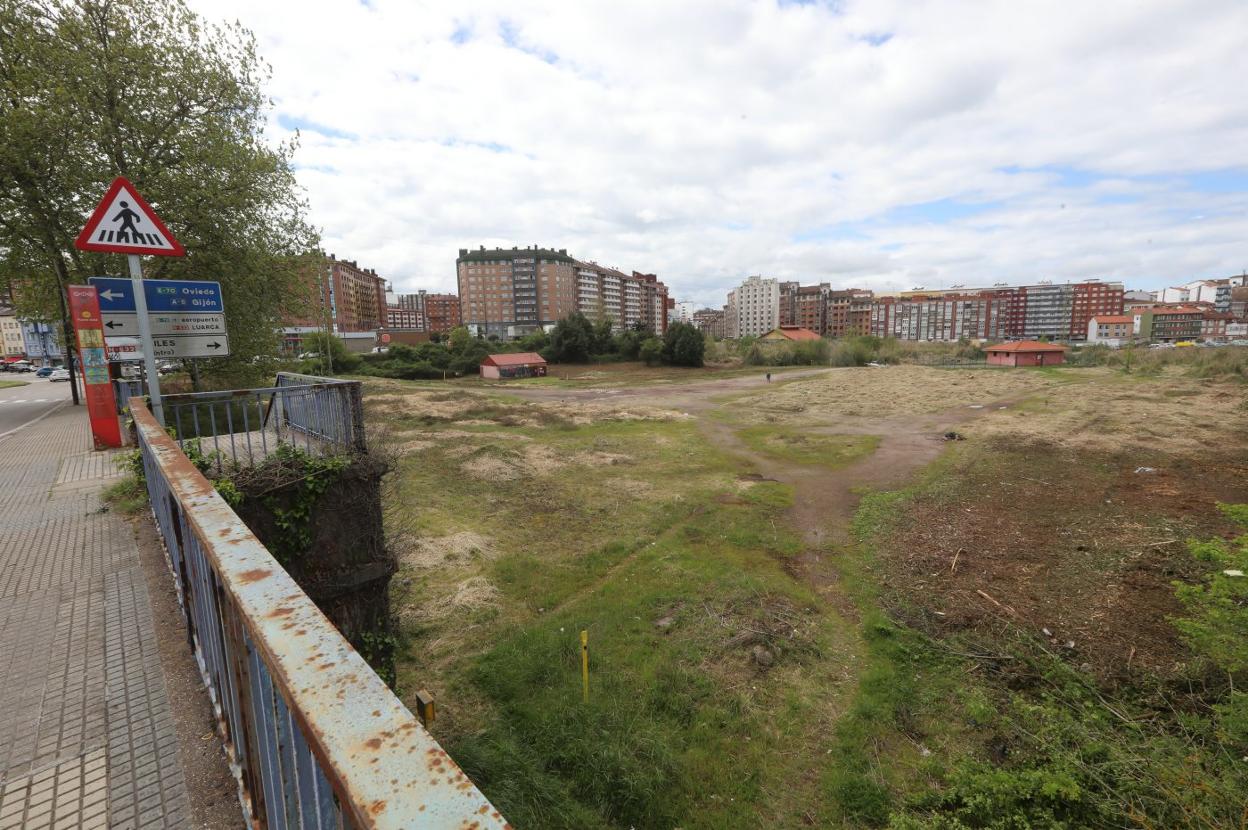 Zona en la que se realizarán las obras del nuevo aliviadero del río San Martín. 
