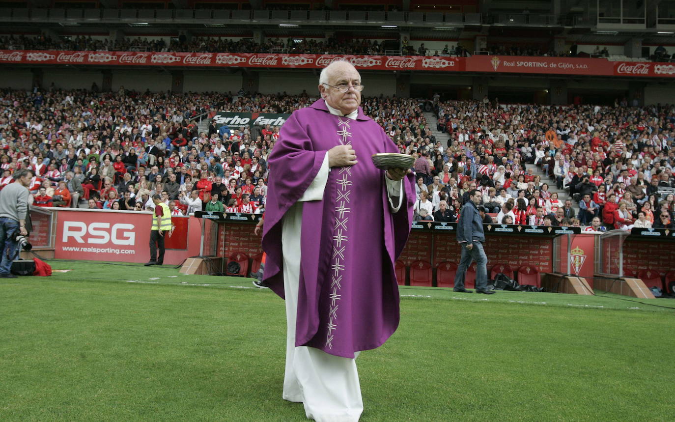 El histórico capellán del Sporting y párroco jubilado de El Coto fallece a los 85 años dejando huérfanos a un equipo, un barrio y una ciudad de su pasión futbolera, fervor religioso e infatigable sorna.