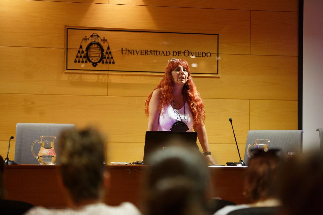 La directora del curso, Ana Fernández, en la edición del año pasado. 