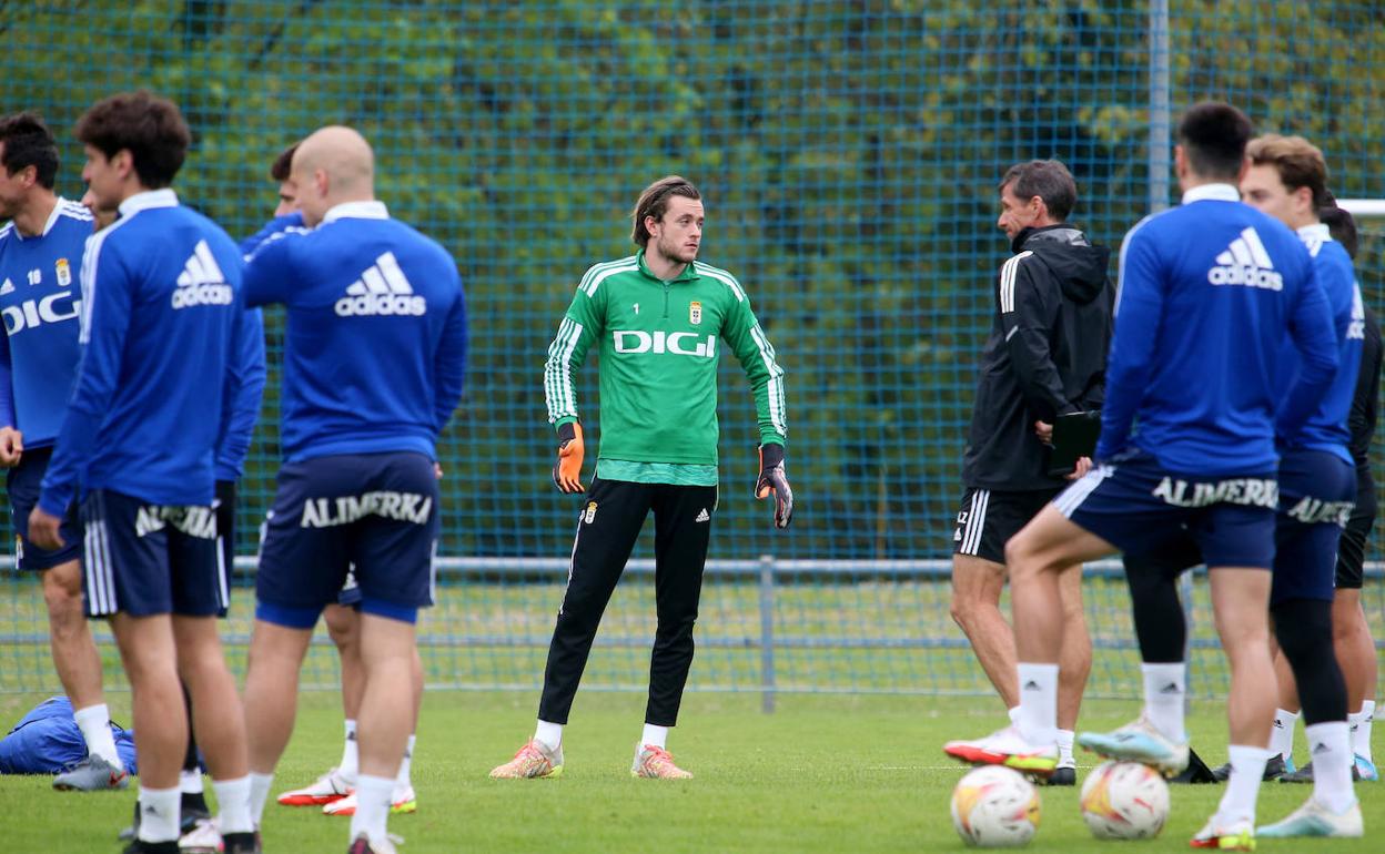 Femenías, en un entrenamiento.