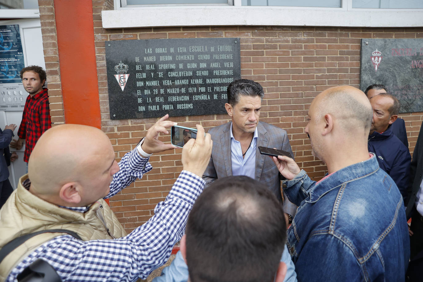 Fotos: El nuevo presidente del Sporting visita Mareo