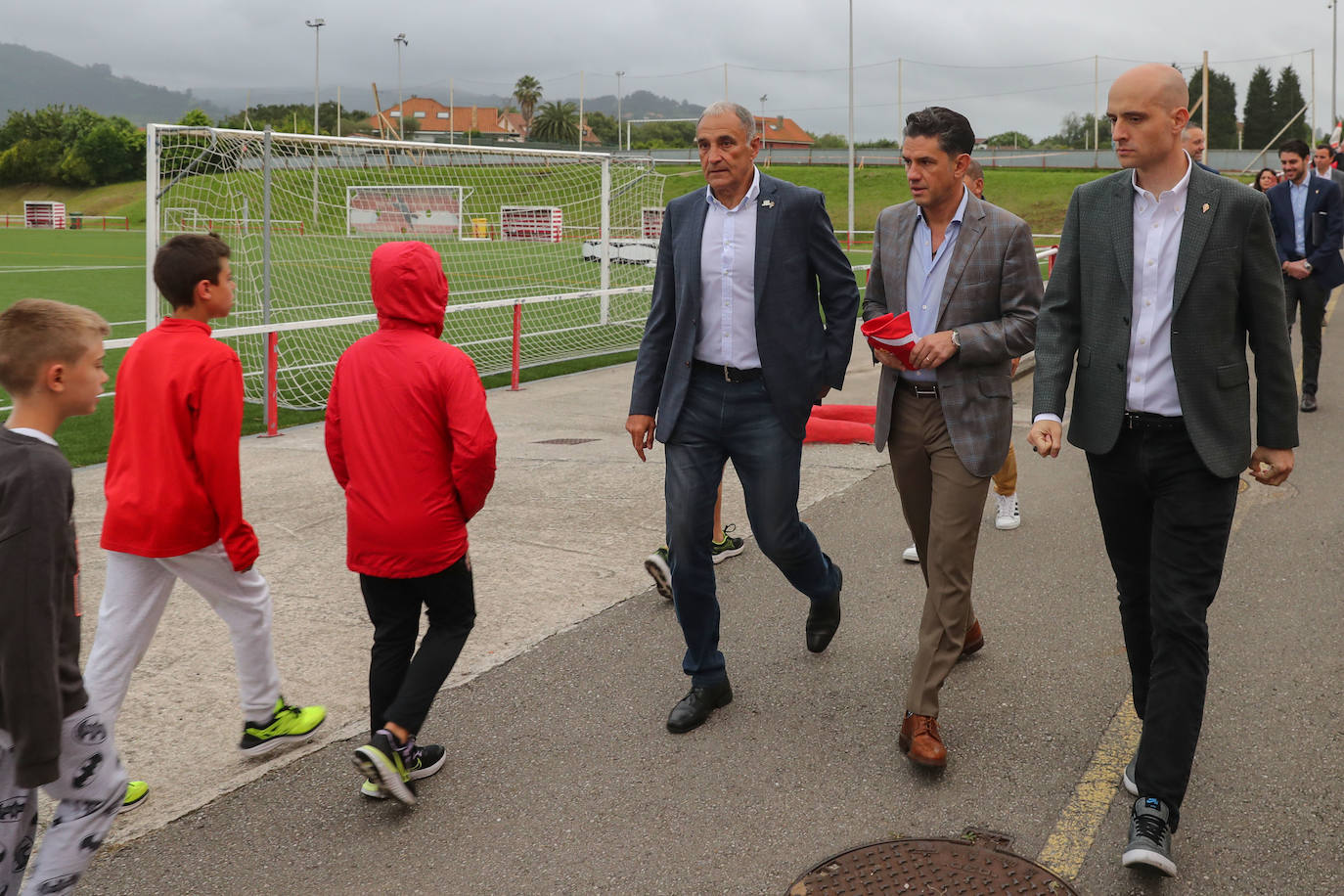 Fotos: El nuevo presidente del Sporting visita Mareo