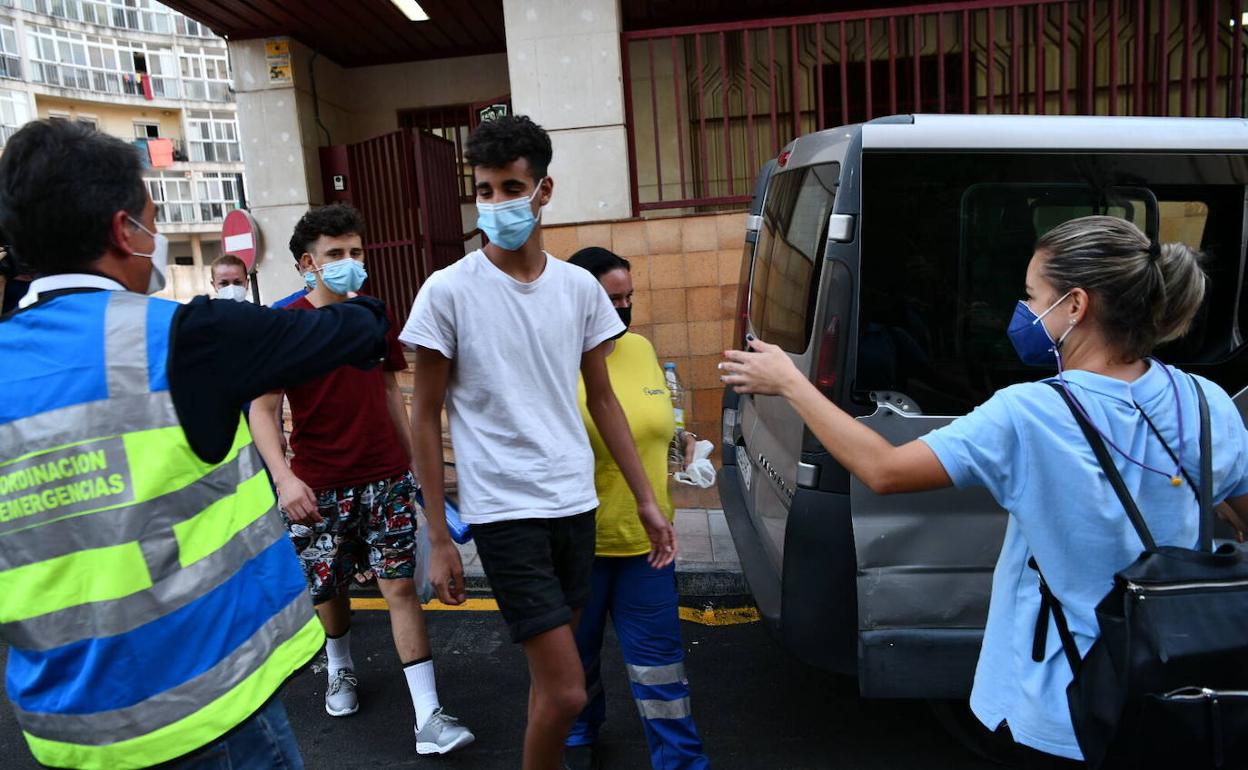 Menores repatriados en Ceuta a su país de origen. 