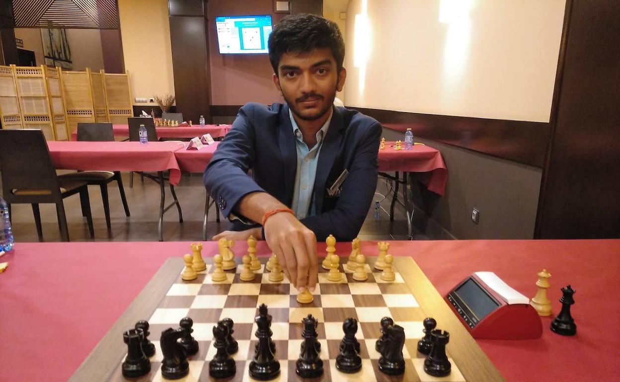 El prodigio indio Dommaraju Gukésh. 