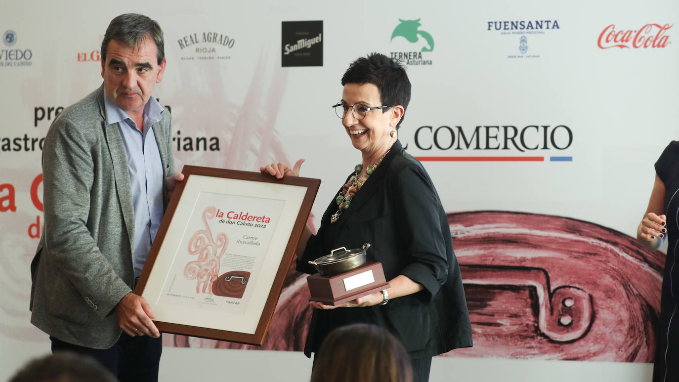 Carme Ruscalleda, La Pondala, Xune Andrade y Borja Cortina agigantan el palmarés de los premios anuales de 'Yantar'. Este lunes fueron los protagonistas indiscutibles de la gran fiesta de la gastronomía asturiana