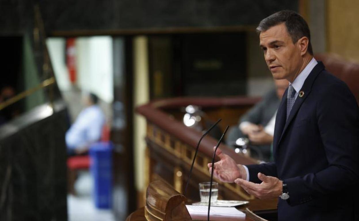 Pedro Sánchez, en el debate sobre el Estado de la Nación 