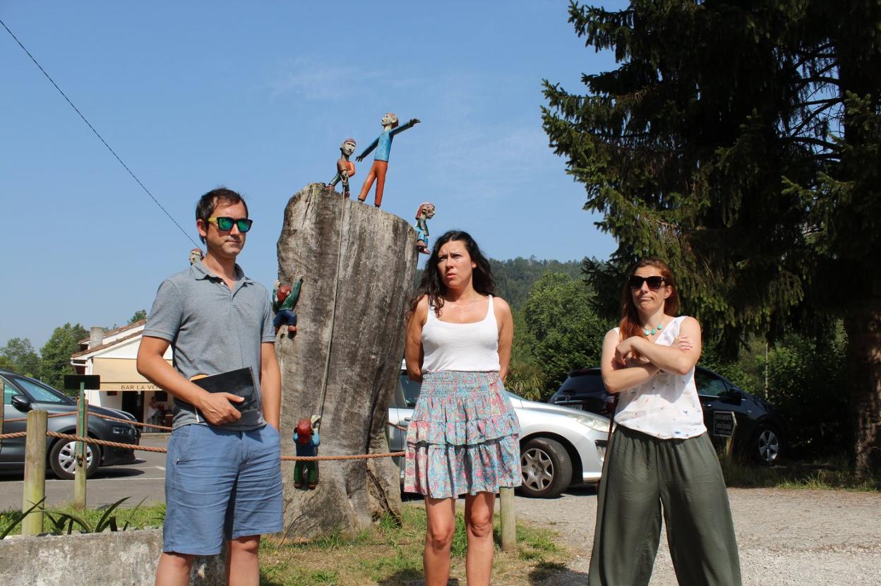 Diego Ruiz de la Peña, Nuria Rodríguez y Libania Fernández. 