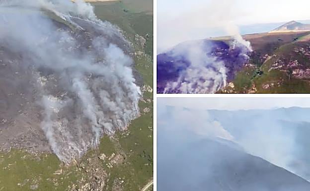 Incendio forestal en Allande.