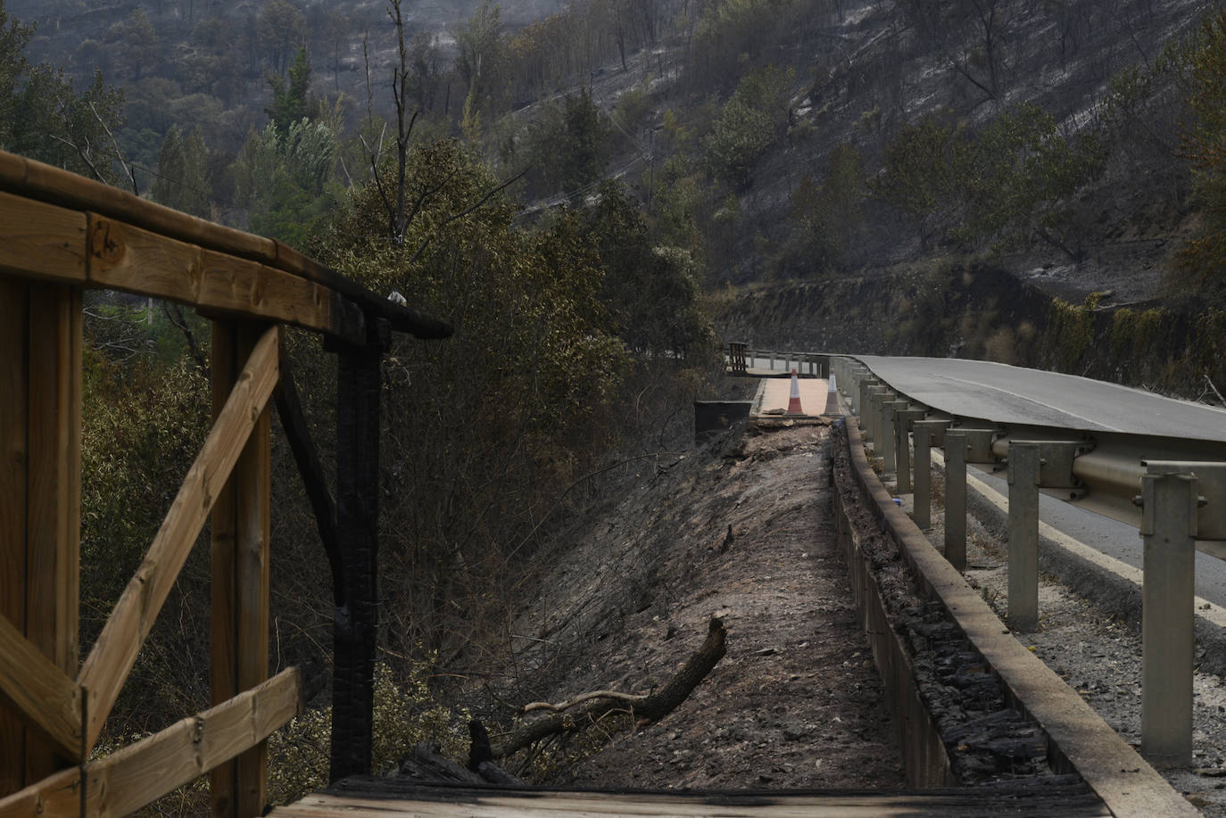 Fotos: Los incendios asolan Galicia destruyendo casas y parajes naturales