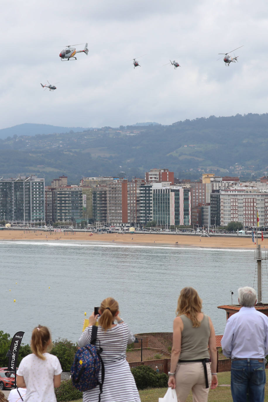 Fotos: Gijón ya disfruta del espectáculo del cielo