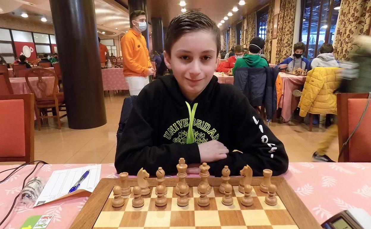 Lionel Sierra, mejor asturiano en el Campeonato de España sub 14.