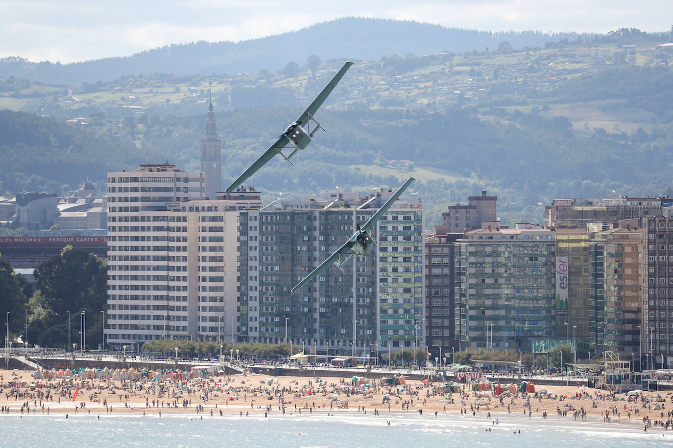 Fotos: Gijón disfruta de los preparativos del Festival Aéreo