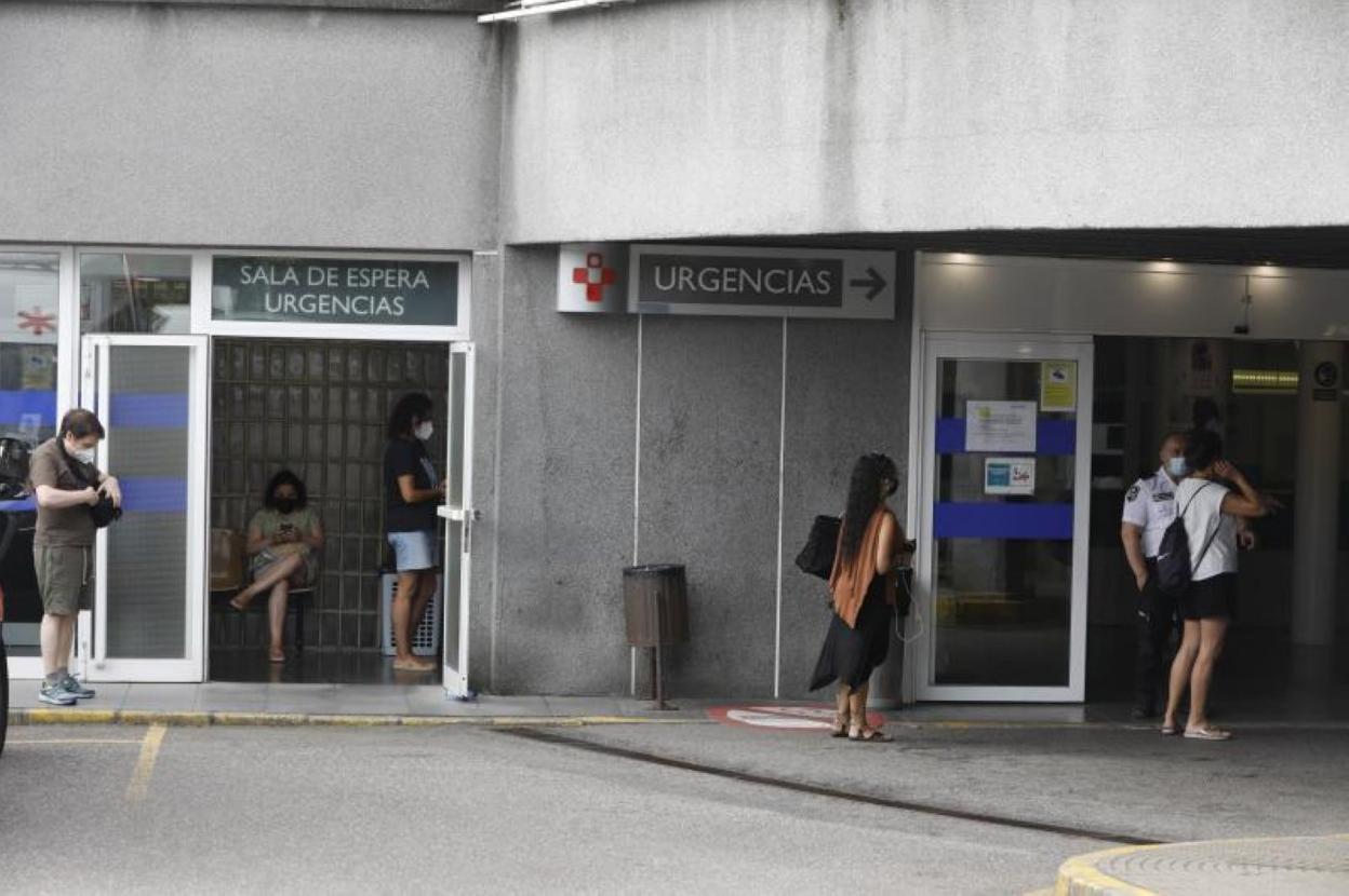 La entrada al servicio de Urgencias del Hospital Universitario de Cabueñes. 