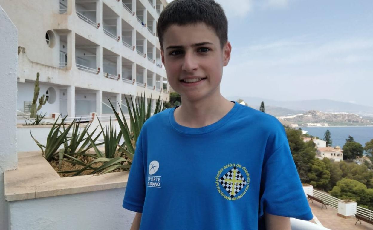 Diego Vergara, mejor asturiano en el Nacional sub 16.