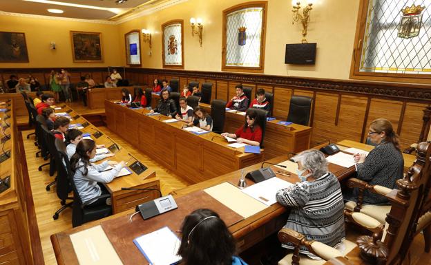 El Pleno del Ayuntamiento de Gijón. 