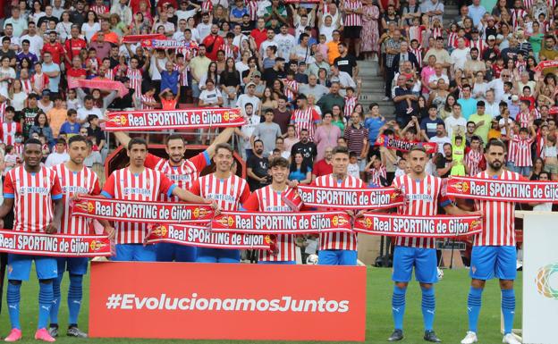 Los nueve fichajes que hasta el momento ha hecho el Sporting, esta tarde, en El Molinón