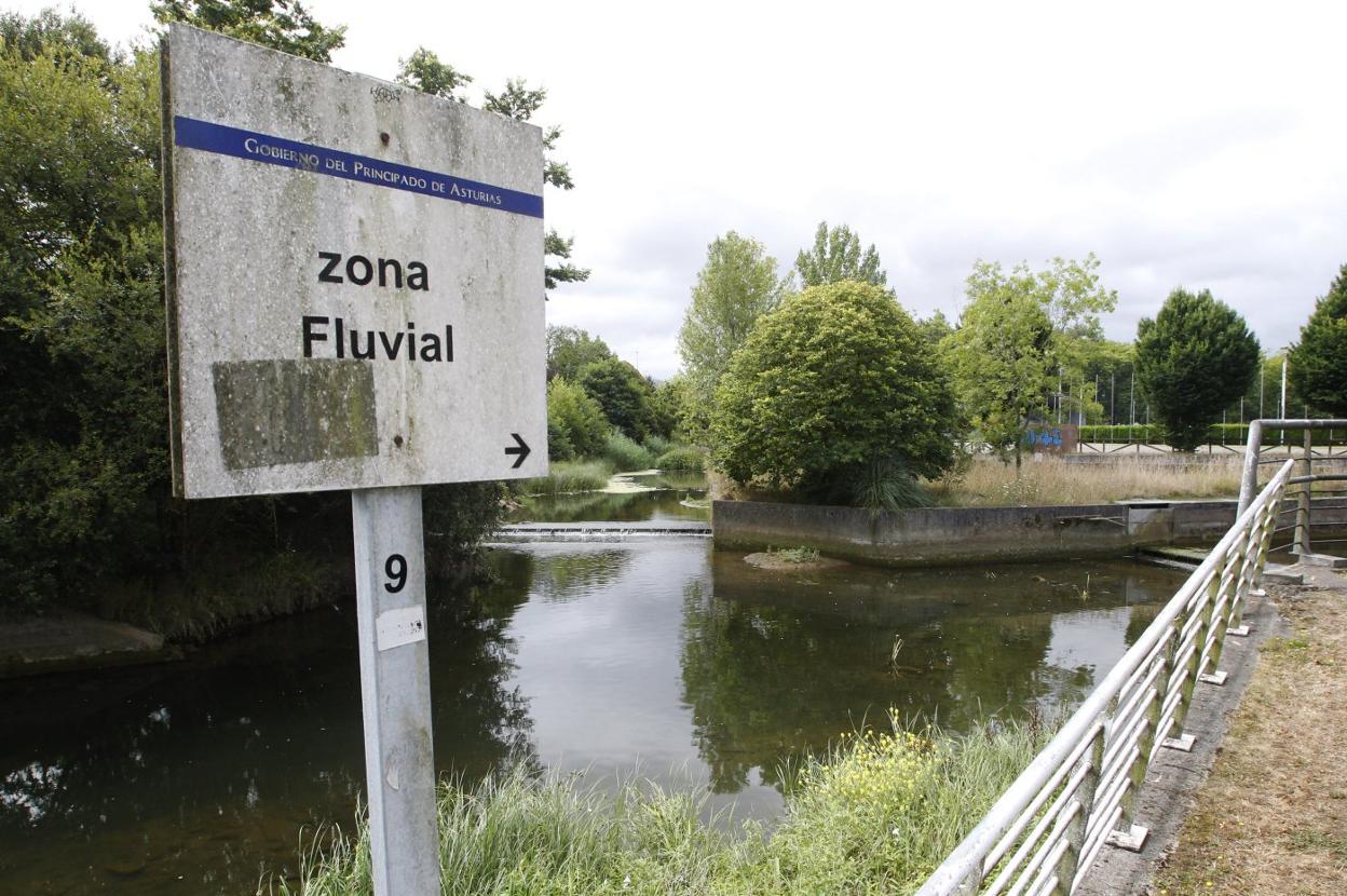 Sistema de compuertas donde se retenían las aguas. 