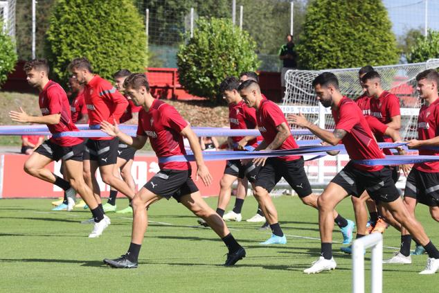 Fotos: Entrenamiento del Sporting (16-08-22)
