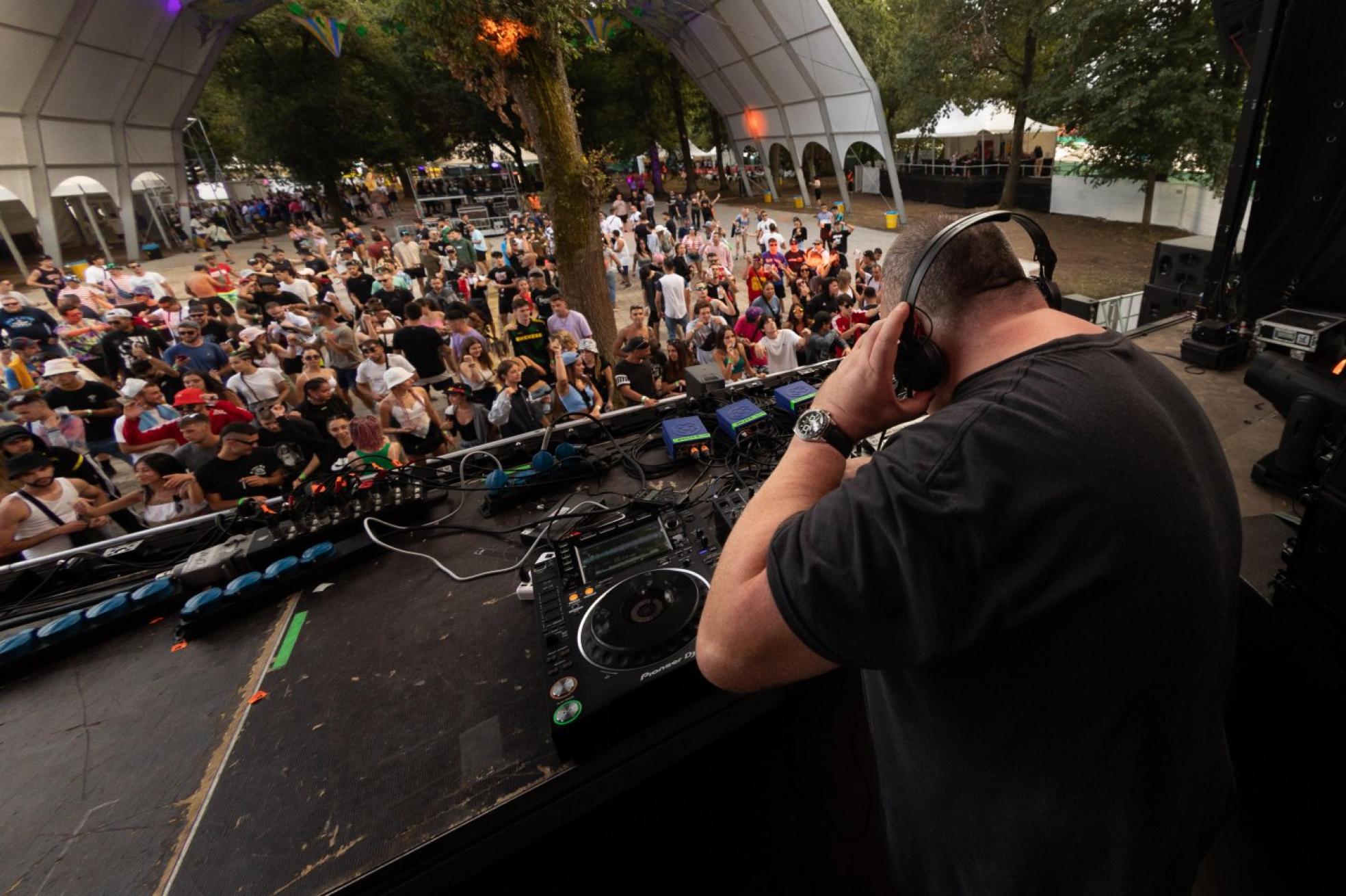 Delgado. Una de las primeras sesiones del festival.