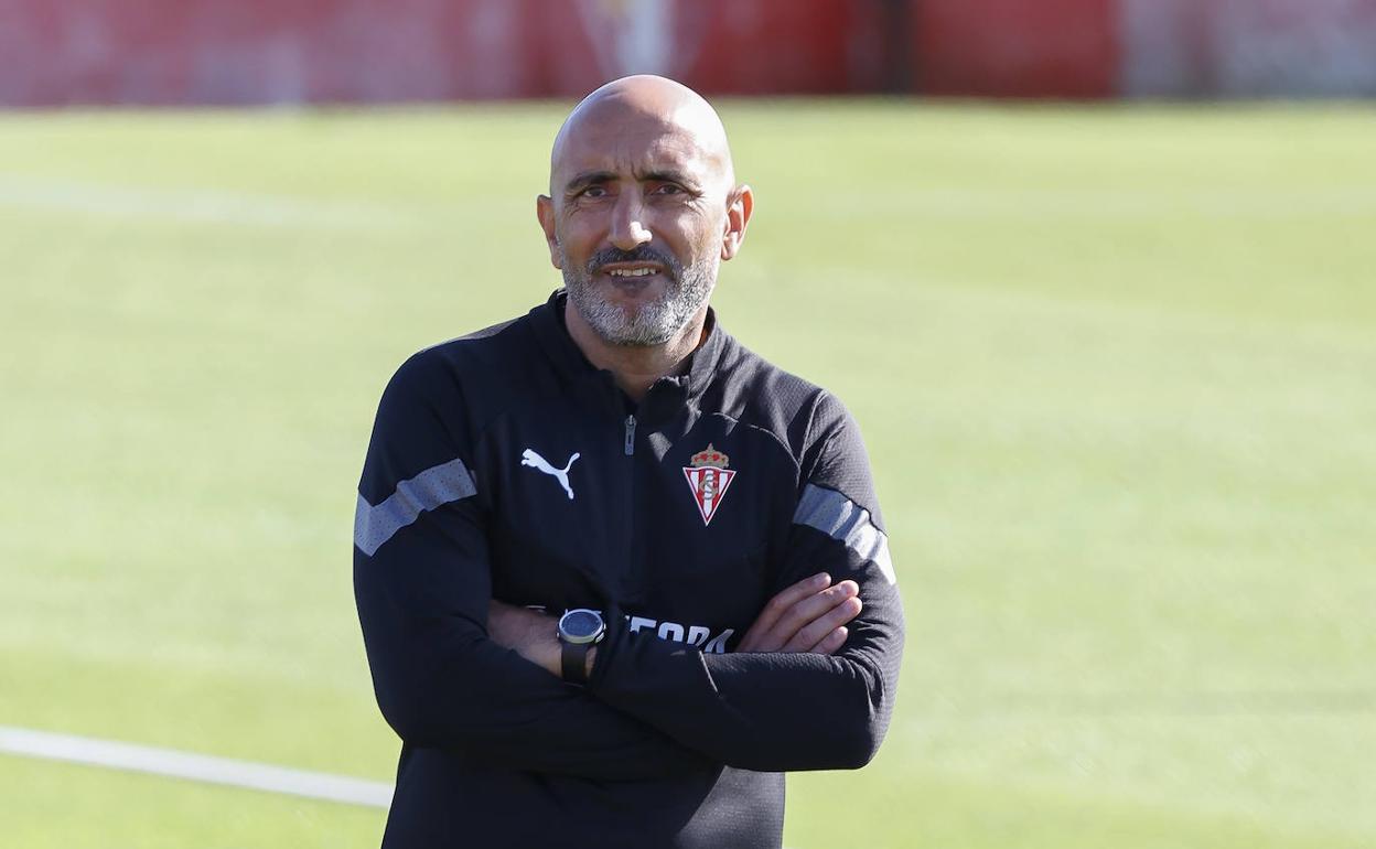 Abelardo durante una sesión de entrenamiento.