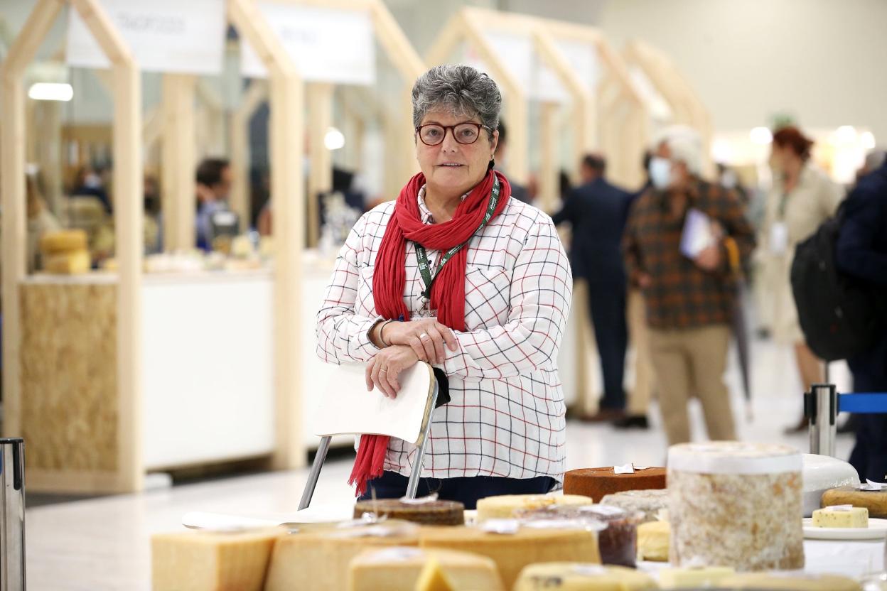 Isaura Souza, en el International Cheese Festival celebrado en Oviedo.