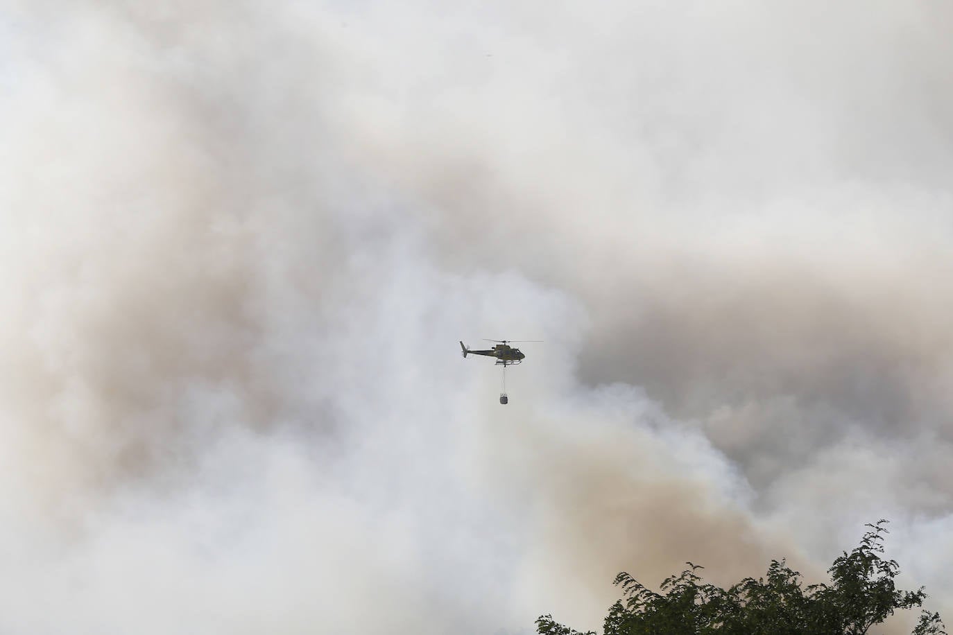 Fotos: Nuevo incendio en el Monte Areo próximo a varias viviendas