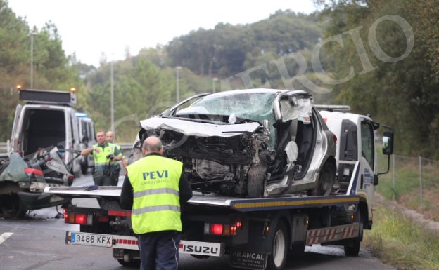 Fotos: Grave accidente en la A-66 a la altura de Soto de Ribera