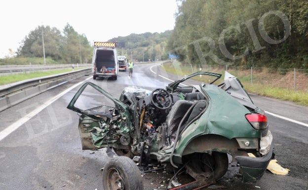 Fotos: Grave accidente en la A-66 a la altura de Soto de Ribera