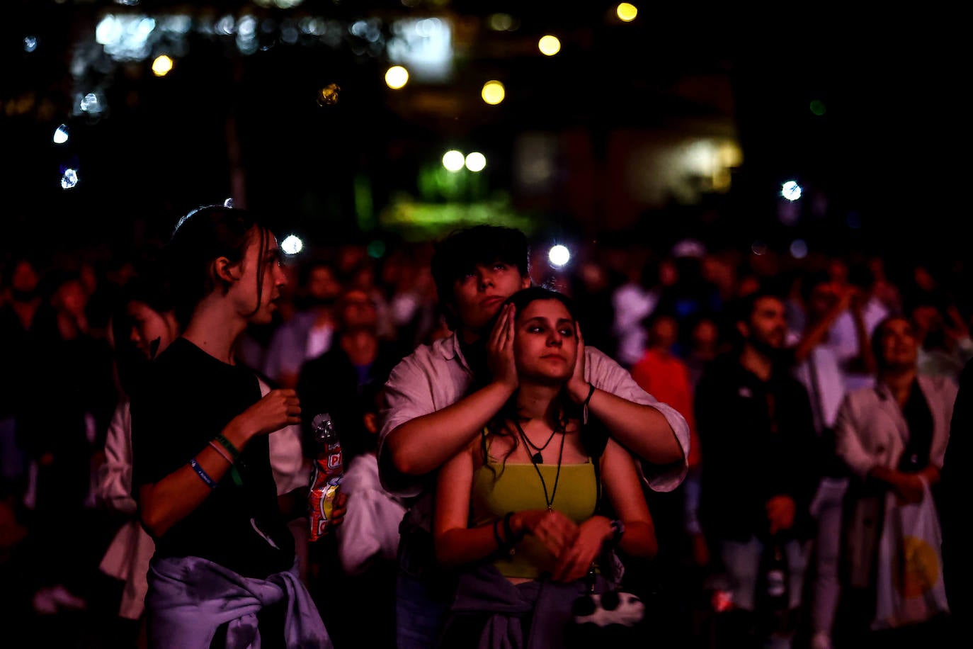Fotos: Fuegos para una multitud en San Mateo