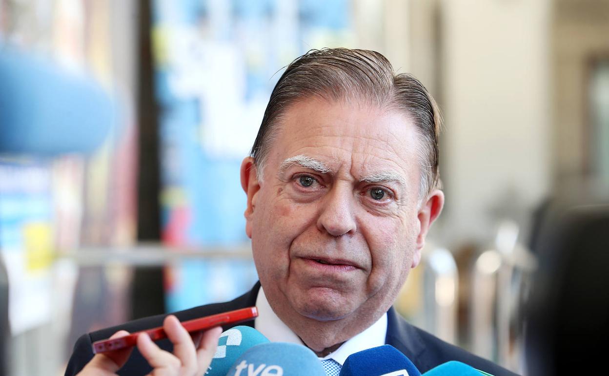 Alfredo Canteli, este miércoles, durante las fiestas de San Mateo. 